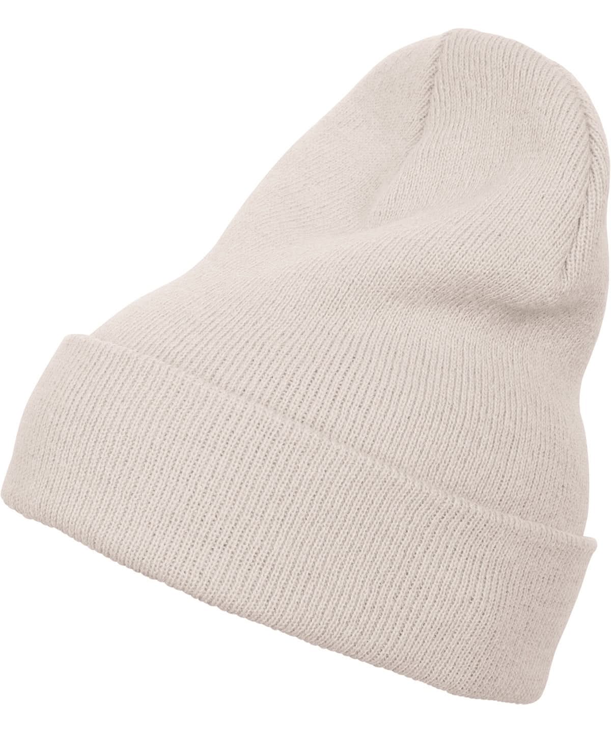 Flexfit By Yupoong Heavyweight Long Beanie 1501Kc YP012 - White Sand One size - Customisable Beanies