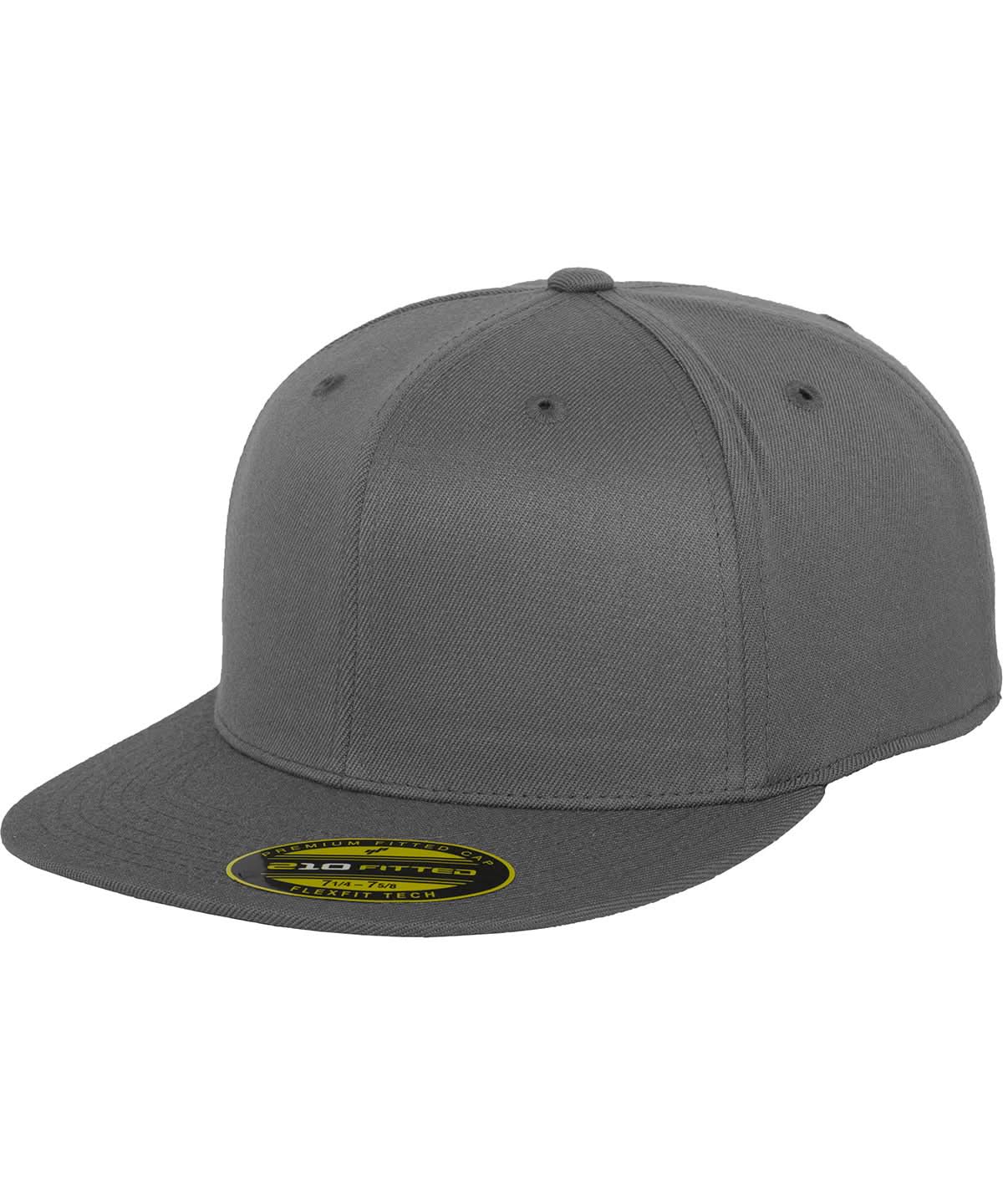 Flexfit By Yupoong Premium 210 Fitted Cap 6210 YP017 - Dark Grey - Customisable Caps