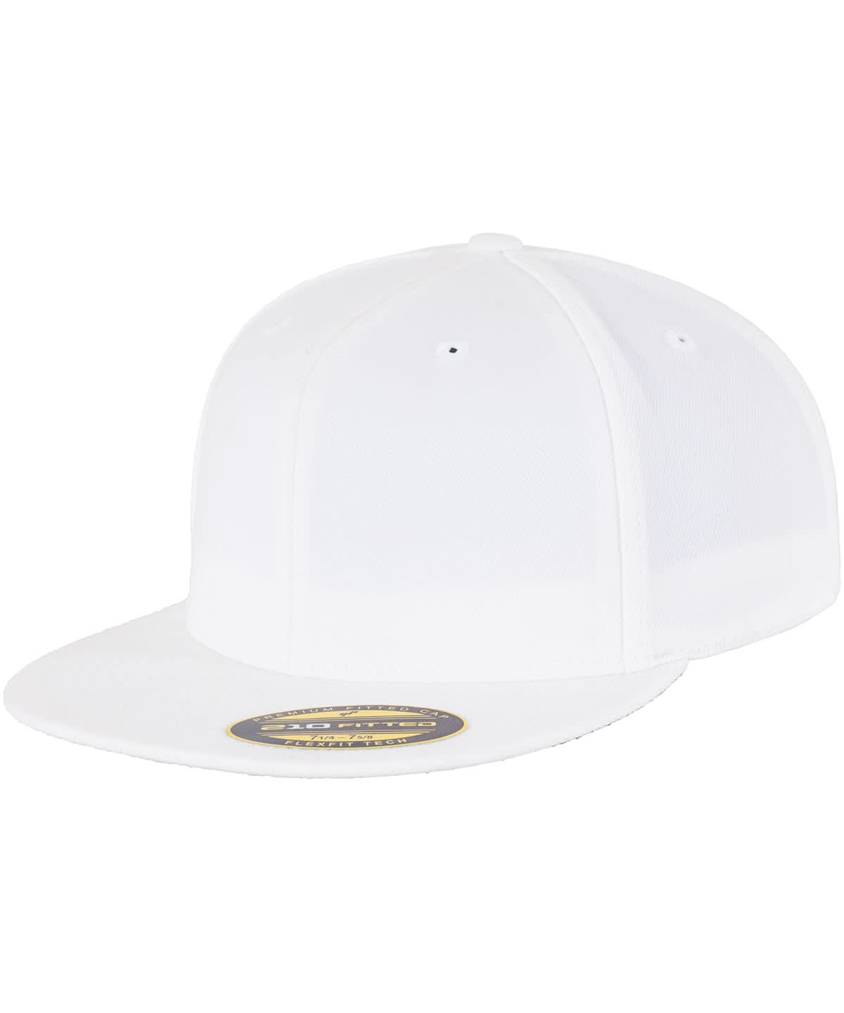 Flexfit By Yupoong Premium 210 Fitted Cap 6210 YP017 - White - Customisable Caps