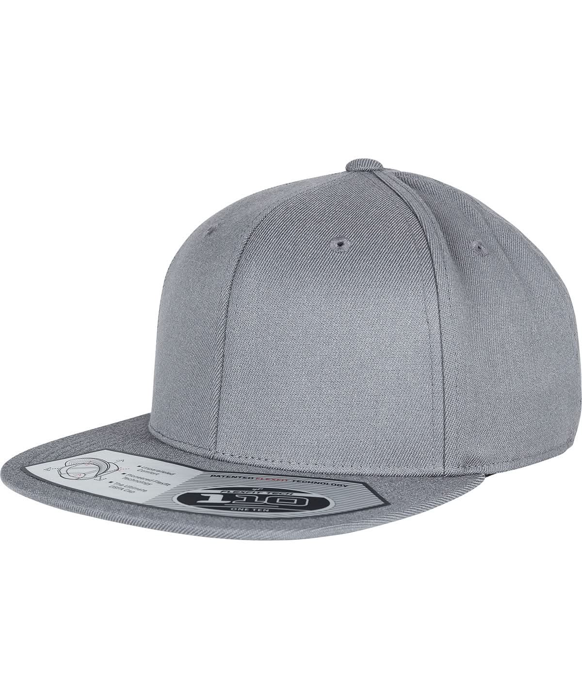 Flexfit By Yupoong 110 Fitted Snapback 110 YP020 - Grey One size - Customisable Caps