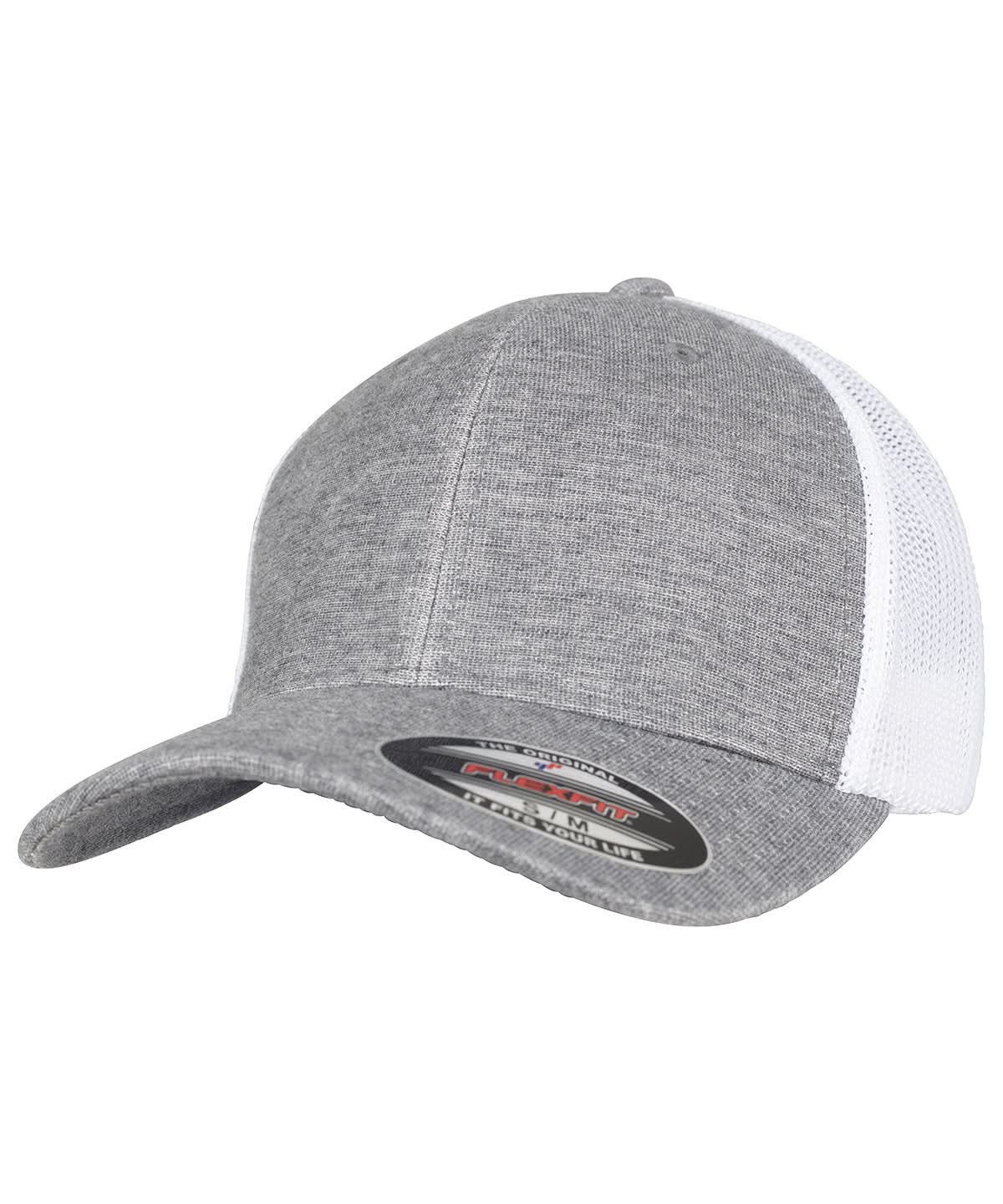 Flexfit By Yupoong Retro Trucker Melange Cap 6511M YP127 - - Customisable Caps
