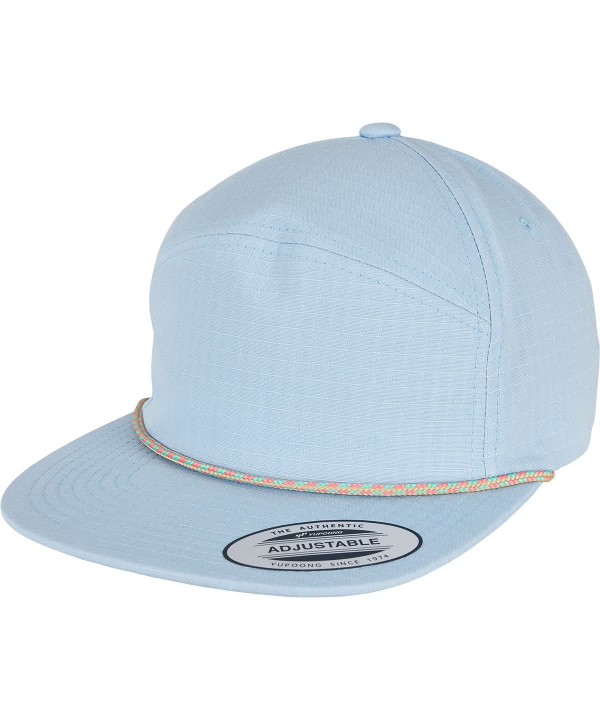 Flexfit By Yupoong Colour Braid Jockey Cap 7005Cb YP134 - Light Blue One size - Customisable Caps