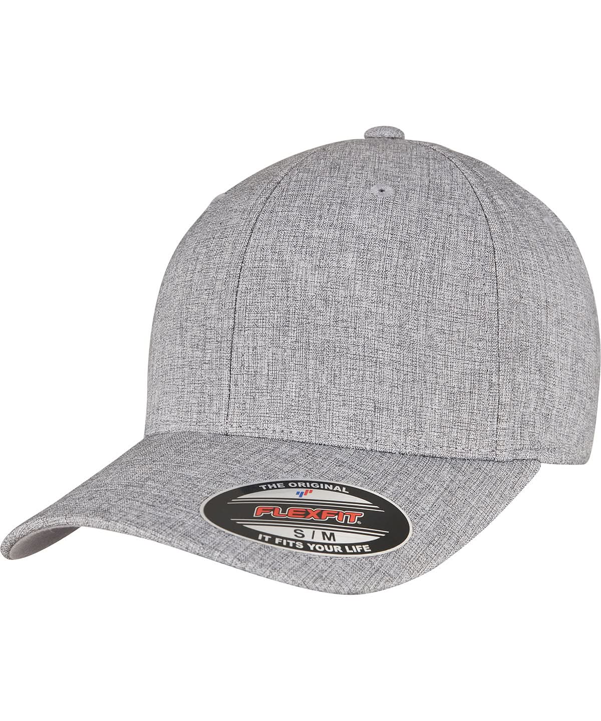 Flexfit By Yupoong Flexfit Heatherlight Cap 6350 YP149 - Melange Grey - Customisable Caps