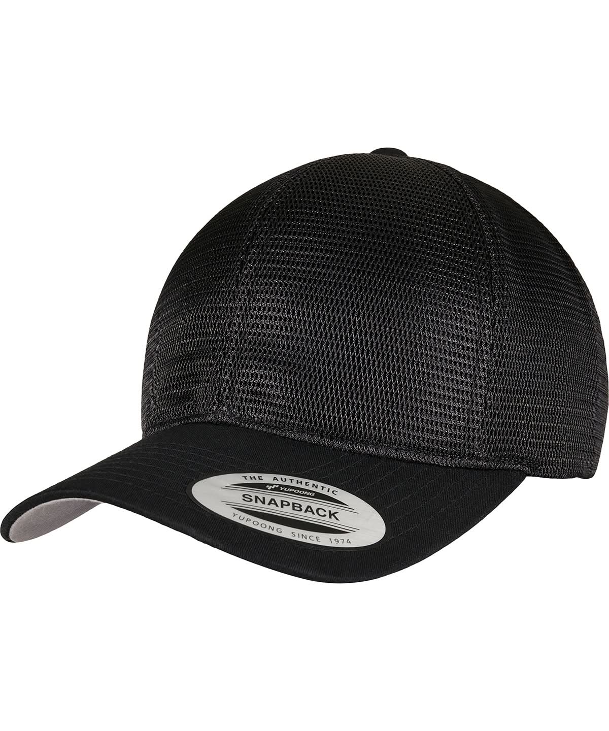 Flexfit By Yupoong 360 Omnimesh Cap 6360 YP150 - Black One size - Customisable Caps