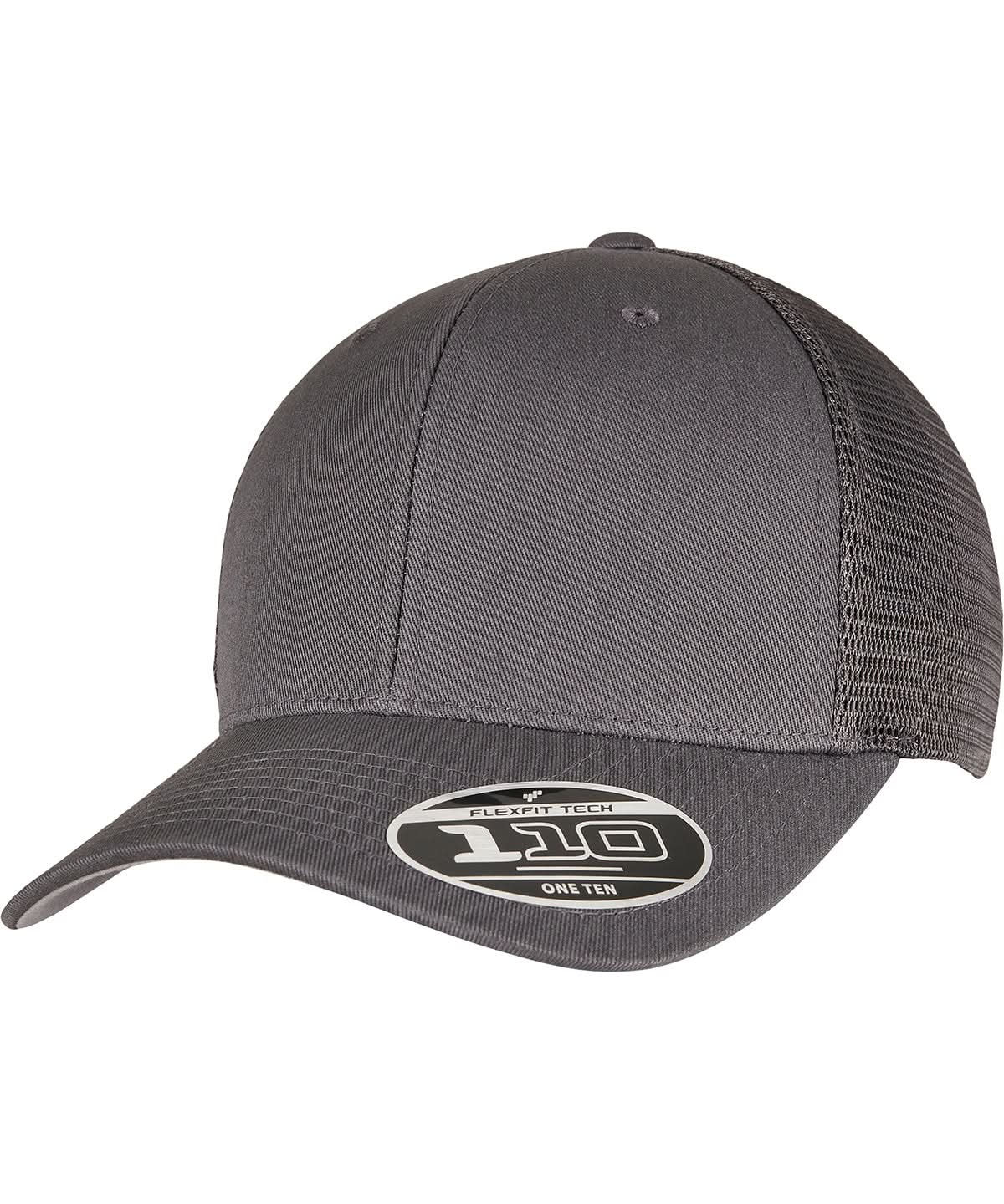 Flexfit By Yupoong 110 Mesh Cap 110M YP151 - Charcoal One size - Customisable Caps