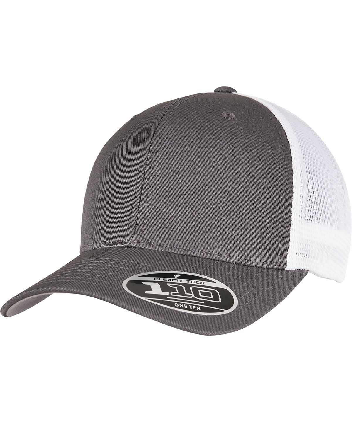 Flexfit By Yupoong 110 Mesh 2 Tone Cap 110Mt YP152 - Charcoal White One size - Customisable Caps