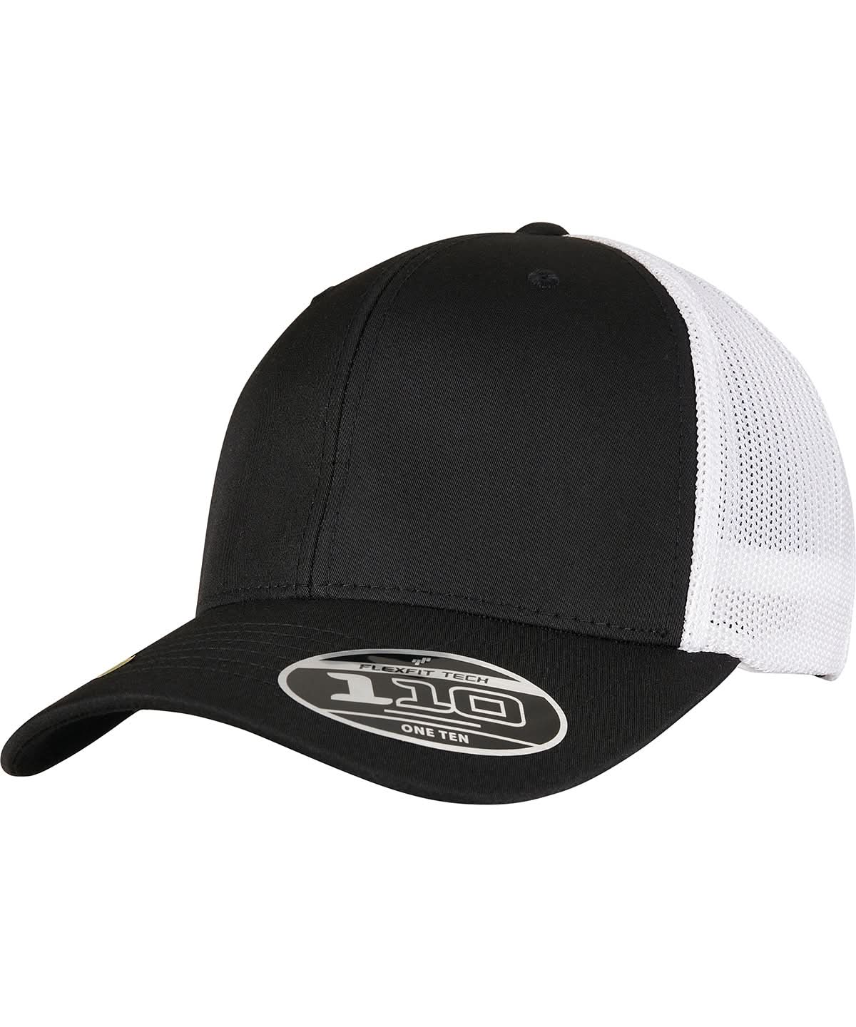 Flexfit By Yupoong Flexfit 110 Recycled Cap 2 Tone 110Rt YP154 - Black White One size - Customisable Caps
