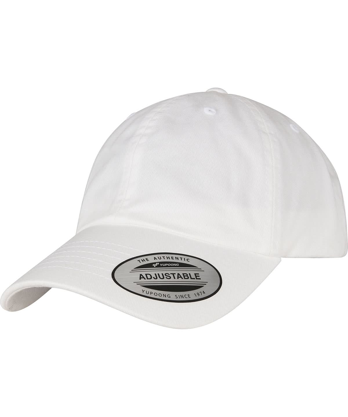 Eco Wash Dad Cap 6245Ec - YP160 - White One size - Customisable Caps
