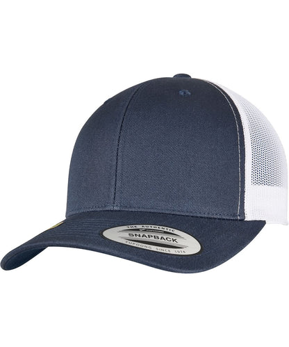 Flexfit By Yupoong Yp Classics Recycled Retro Trucker Cap 2 Tone 6606Rt YP164 - Navy White One size - Customisable Caps