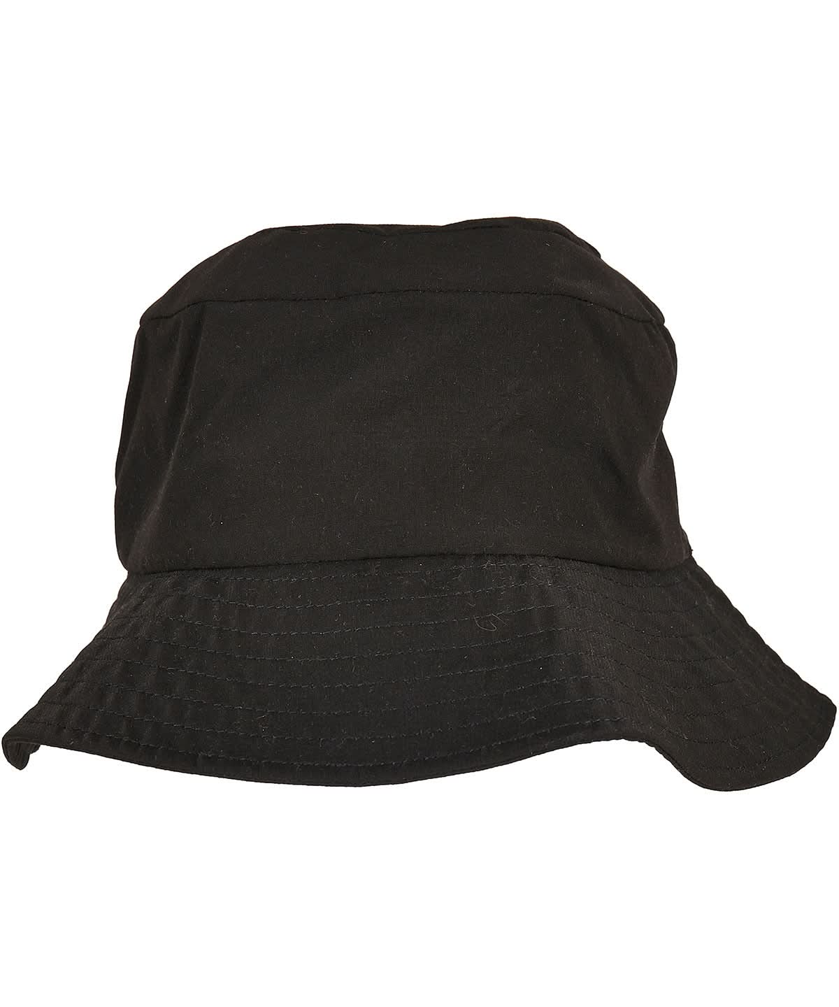Flexfit By Yupoong Elastic Adjuster Bucket Hat YP167 - Black One size - Customisable Hats