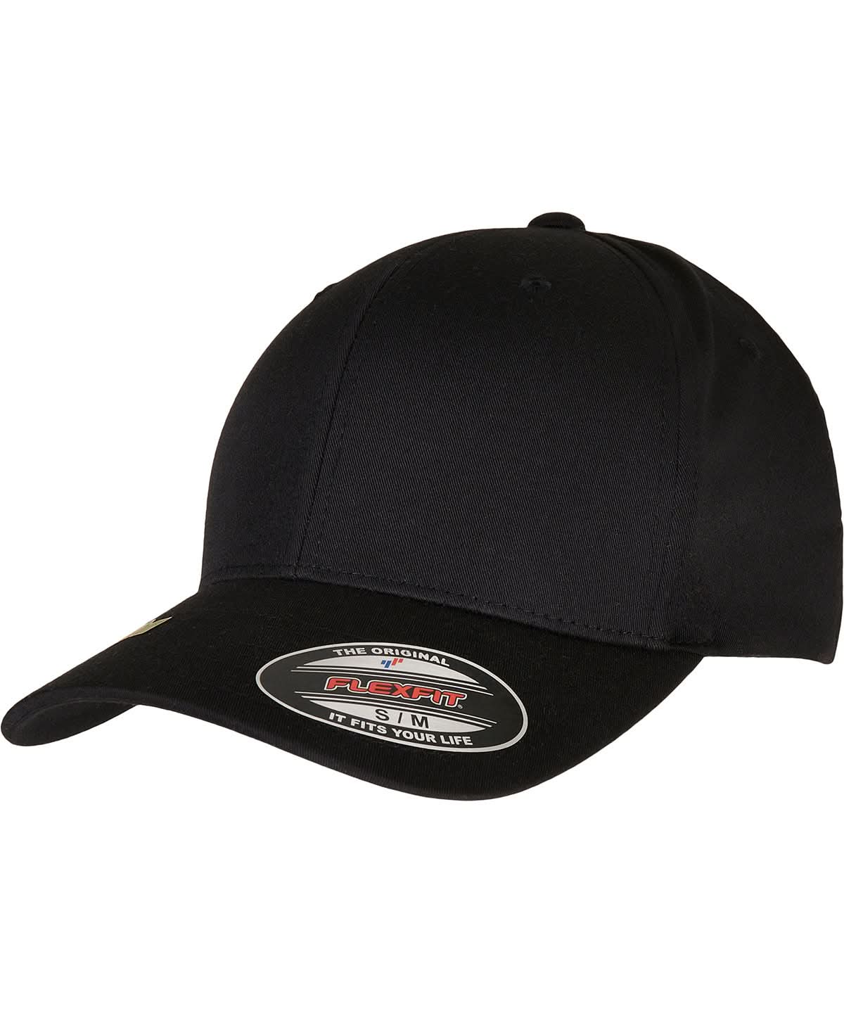 Flexfit By Yupoong Flexfit Recycled Polyester Cap YP174 - Black - Customisable Caps