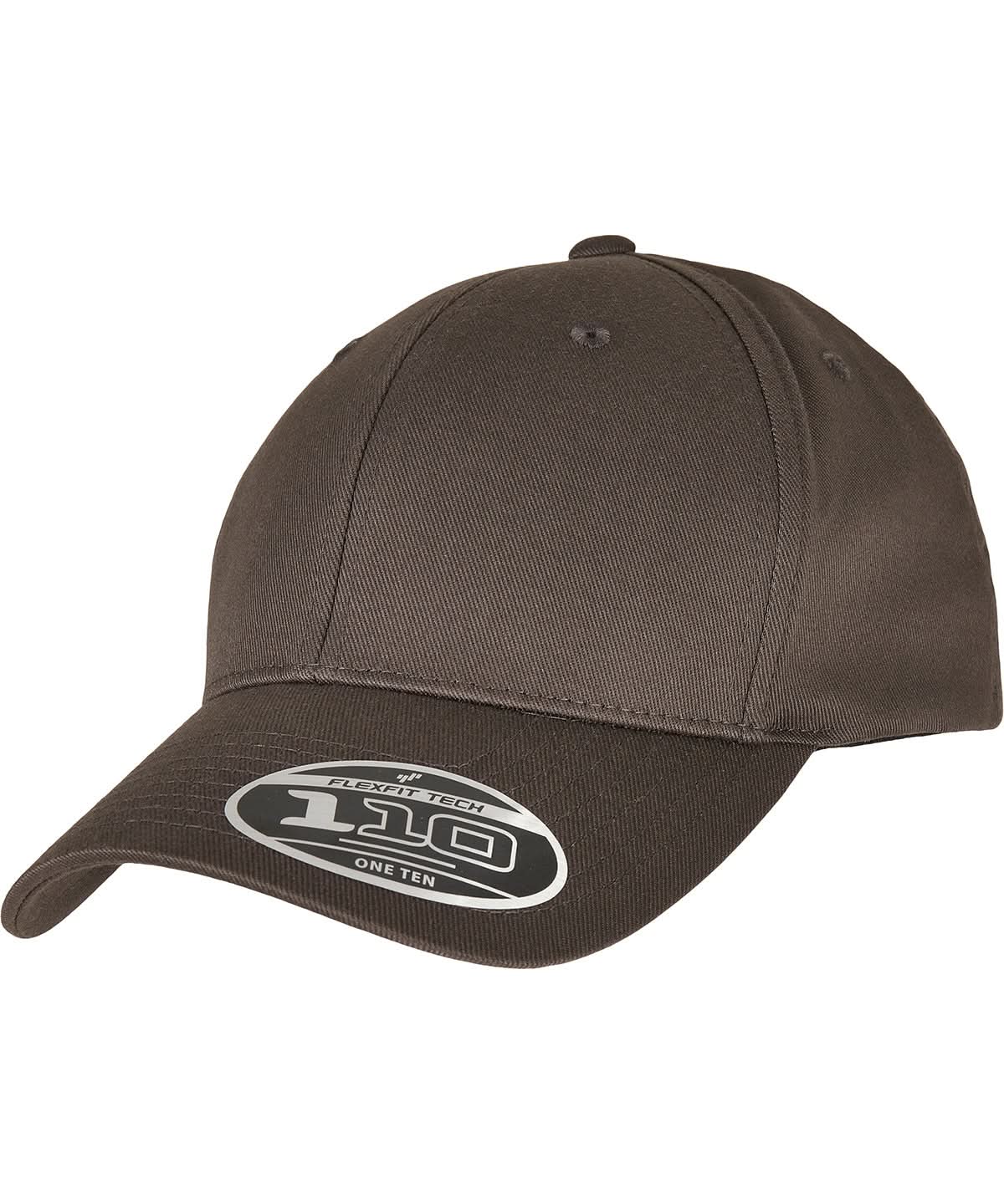 Flexfit By Yupoong Flexfit 110 Curved Visor Snapback YP177 - Dark Grey One Size - Customisable Caps