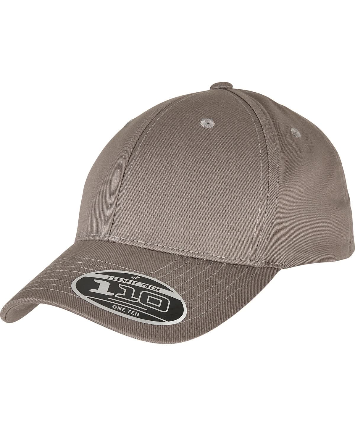 Flexfit By Yupoong Flexfit 110 Curved Visor Snapback YP177 - Grey One Size - Customisable Caps