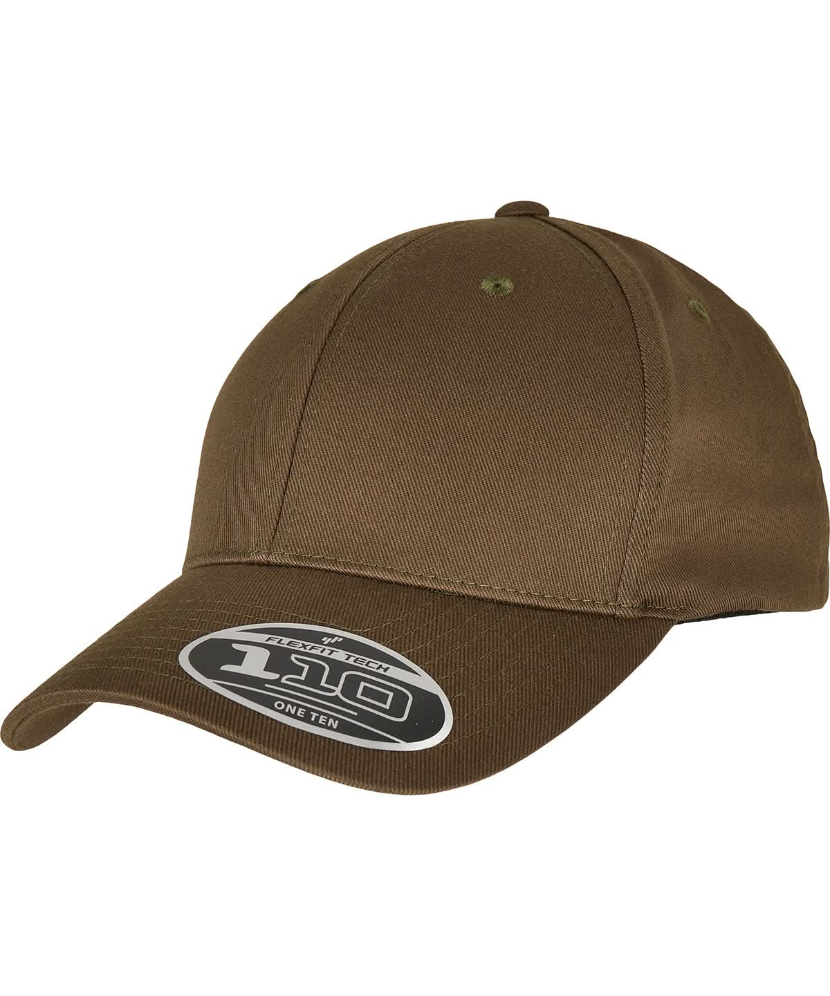 Flexfit By Yupoong Flexfit 110 Curved Visor Snapback YP177 - olive One Size - Customisable Caps