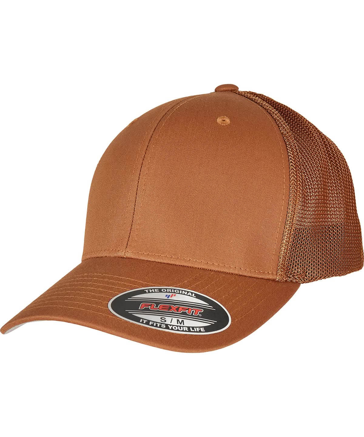 Flexfit By Yupoong Flexfit Mesh Trucker YP179 - Caramel - Customisable Caps