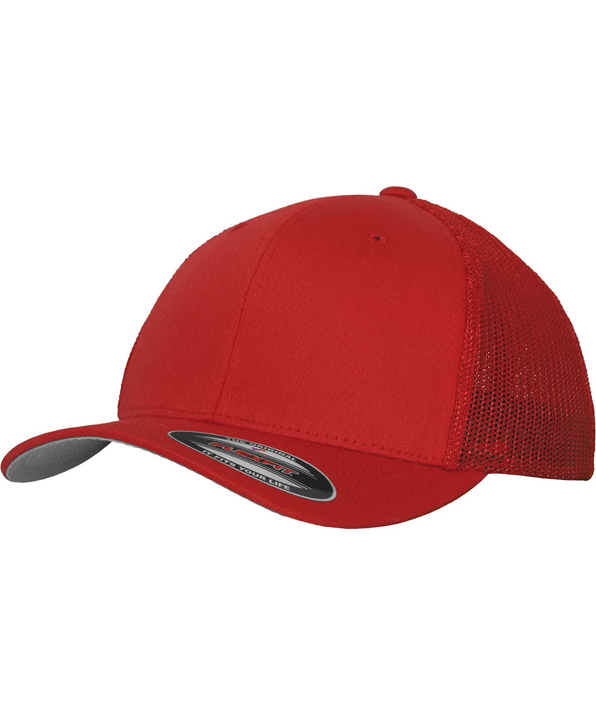 Flexfit By Yupoong Flexfit Mesh Trucker YP179 - Red - Customisable Caps