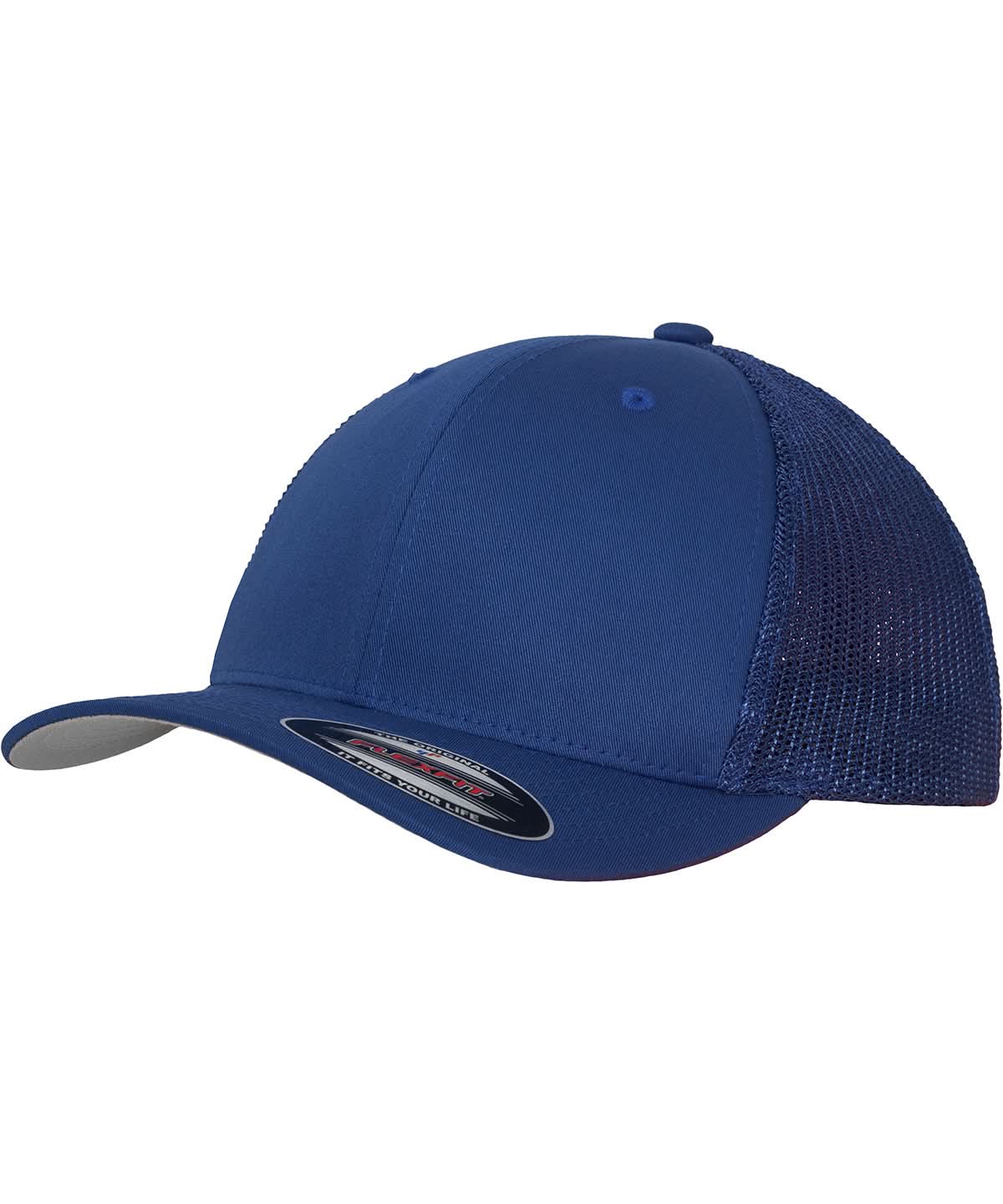 Flexfit By Yupoong Flexfit Mesh Trucker YP179 - Royal - Customisable Caps