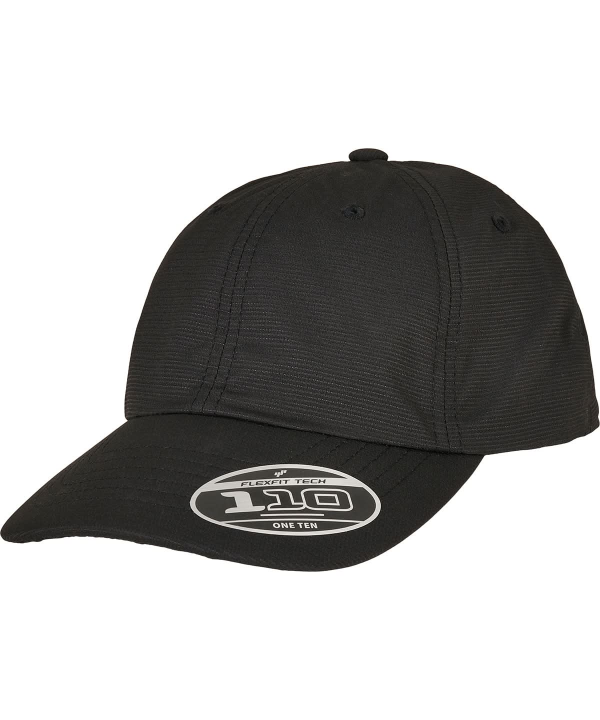 Flexfit By Yupoong 110 Flexfit Packable Alpha Cap 110Pa YP184 - Black One size - Customisable Caps