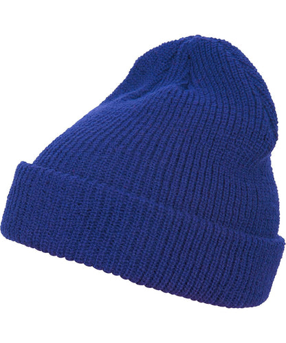 Flexfit By Yupoong Long Knit Beanie 1545K YP193 - Royal One size - Customisable Beanies