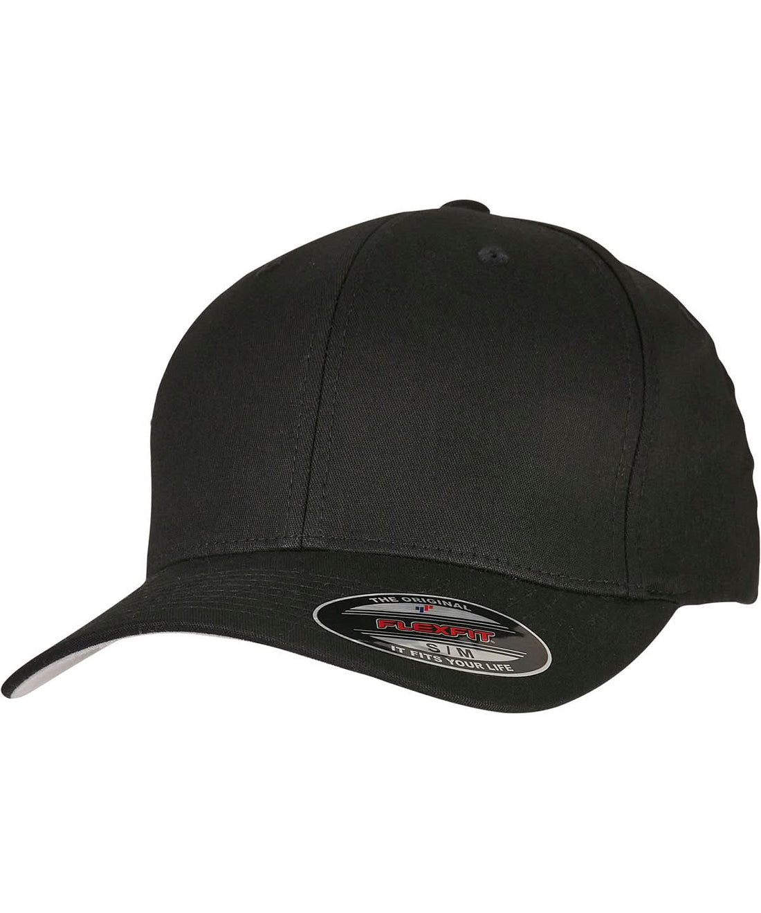 V Flexfit Cotton Twill Cap 5001 - YP195 - Black - Customisable Caps