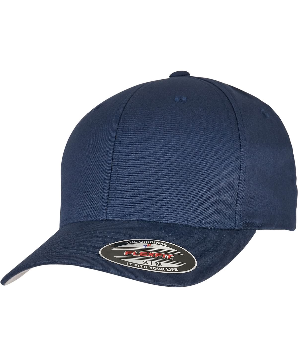 Flexfit By Yupoong V Flexfit Cotton Twill Cap 5001 YP195 - Navy - Customisable Caps