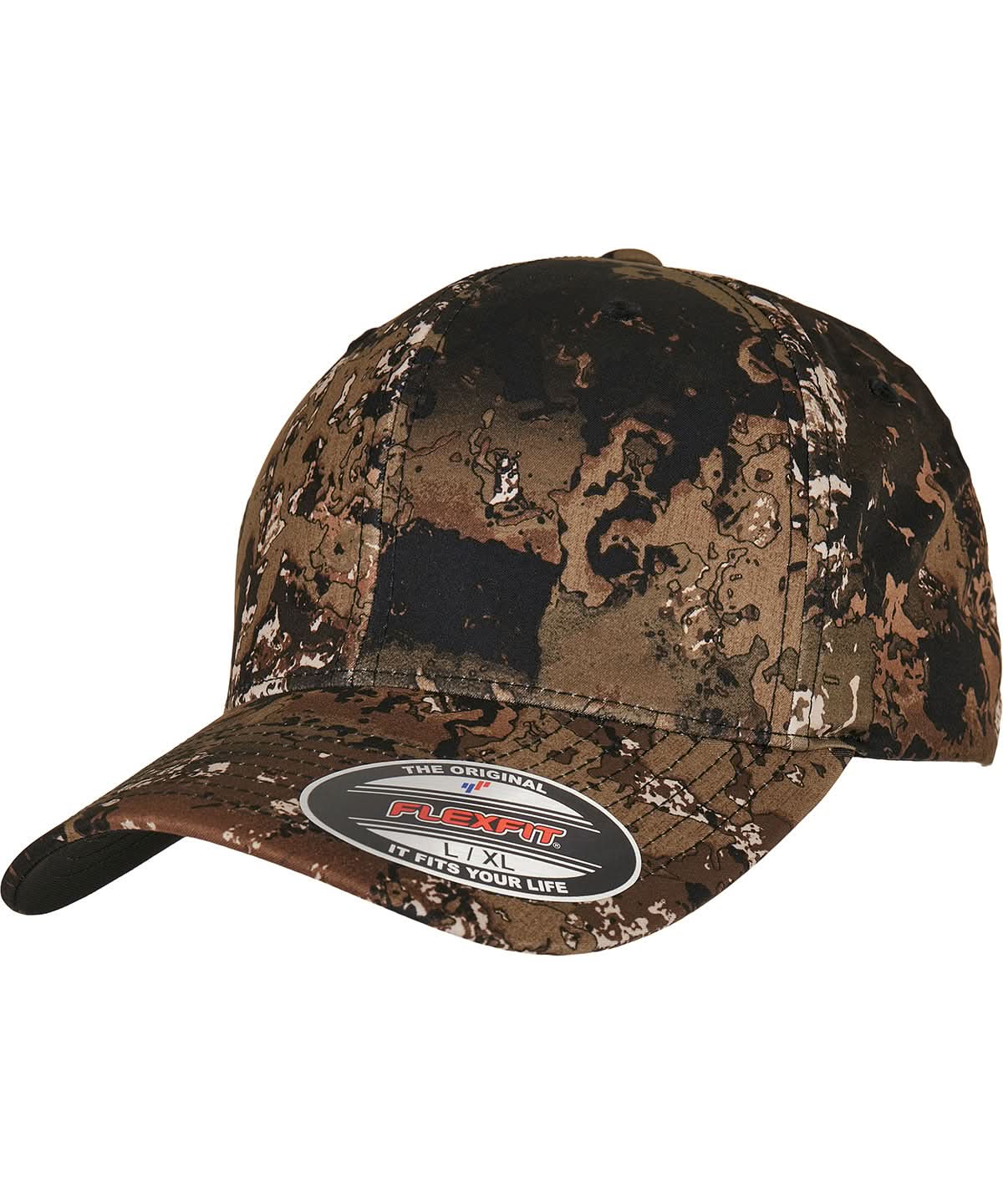 Flexfit By Yupoong Flexfit Veil Camo Cap 6277Vc YP224 - Wideland S M - Customisable Caps