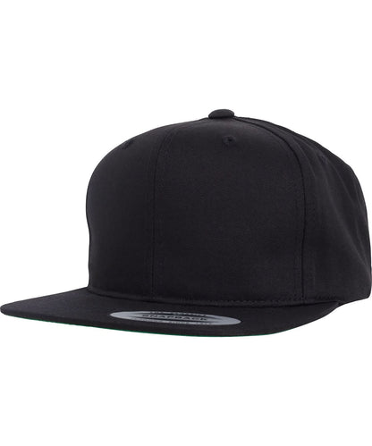Flexfit By Yupoong Pro Style Twill Snapback Youth Cap 6308 YP225 - Black One size - Customisable Caps