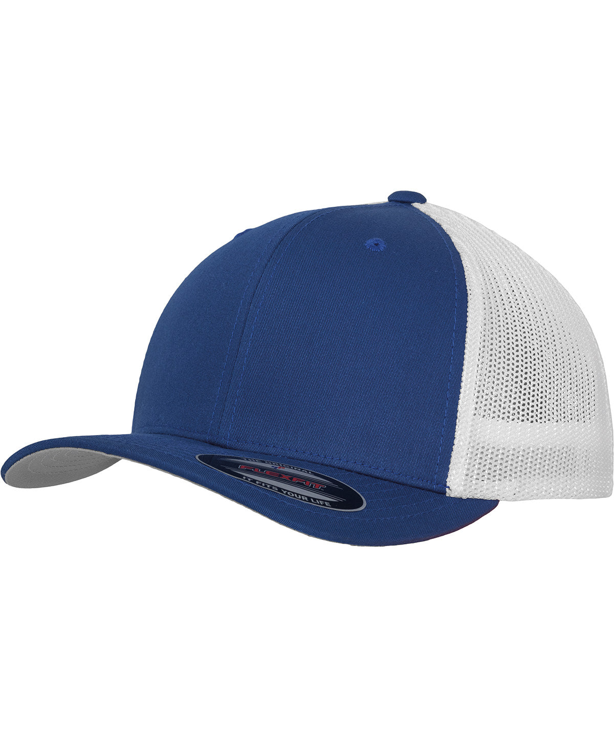 Flexfit trucker mesh 2-tone (6511T) - YP232 - Royal White S M - Customisable Caps