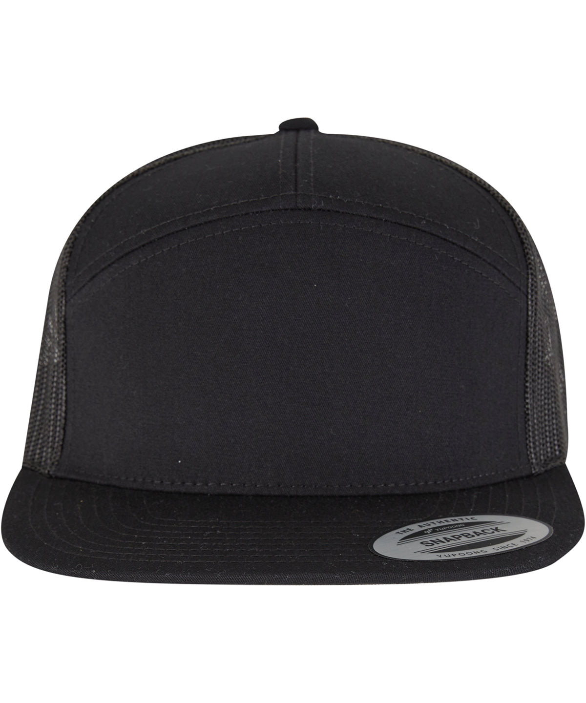 7-panel classic trucker cap (9294) - YP265 - Black Black One size - Customisable Caps