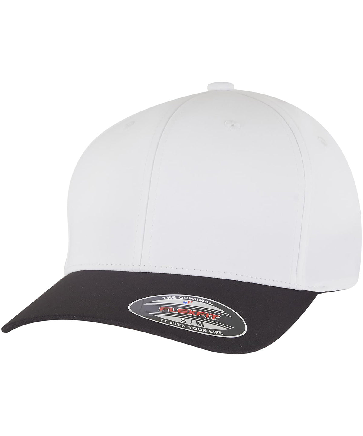 Flexfit Tech water-repellent cap (9295) - YP267 - Black White - Customisable Caps