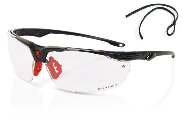 Beeswift High Performance Lens Sports Style Safety Glasses - Clear - Customisable Eye Protection