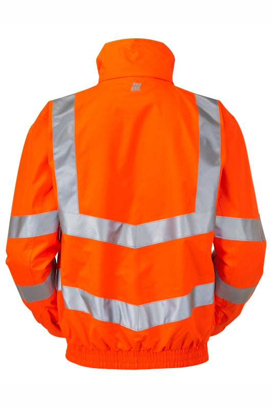 Mesh Lined Bomber Jacket Orange Recycled Content - PR515 - - Customisable Waterproof