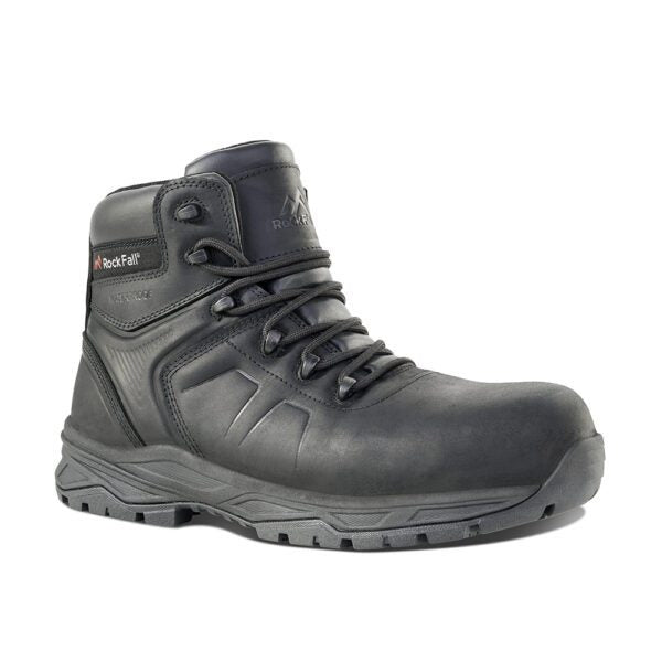 RF580 Calgary Black Waterproof Safety Boot - - Customisable Boots