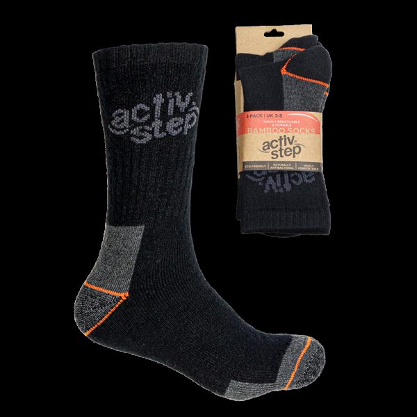 Activ-Step Highly Durable & Breathable Socks - Pack of 2 Pairs