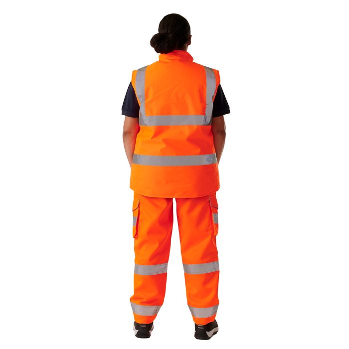 Ladies Hi Vis Orange Anjali Body Warmer - HV305 - - Customisable Jacket
