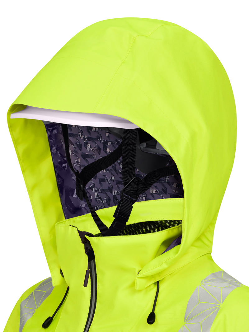 Shell Jacket Yellow REACT - RCT800 - - Customisable Waterproof