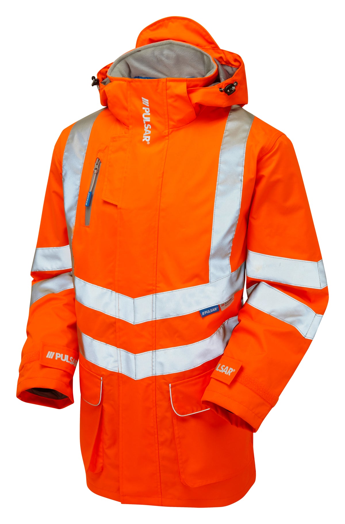 Padded Storm Coat Orange Recycled Content - PR502 - - Customisable Waterproof