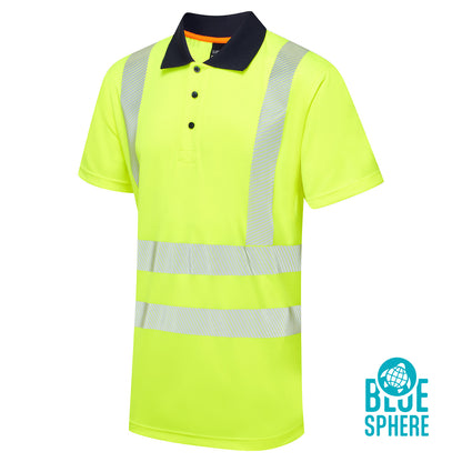 Essentials Hi-Vis Eco CoolMax Yellow Polo - ESS05 - - Customisable SHIRTS