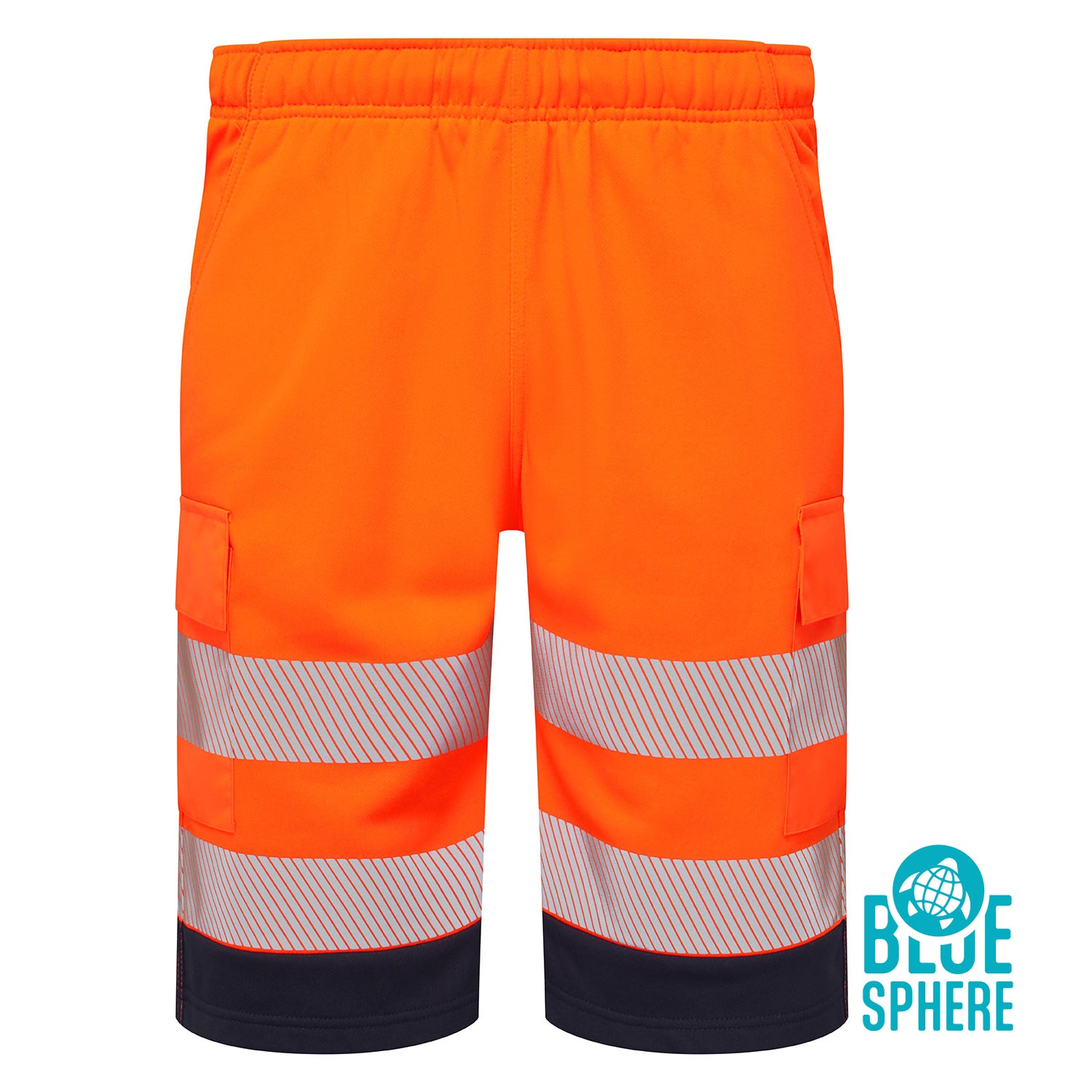 Essentials Hi-Vis Eco CottonCool Orange Shorts - ESS14 - Orange - Customisable SHORTS
