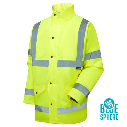 Supertouch Eco Hi Vis Yellow Parka - EHV05 - Yellow - Customisable Jacket