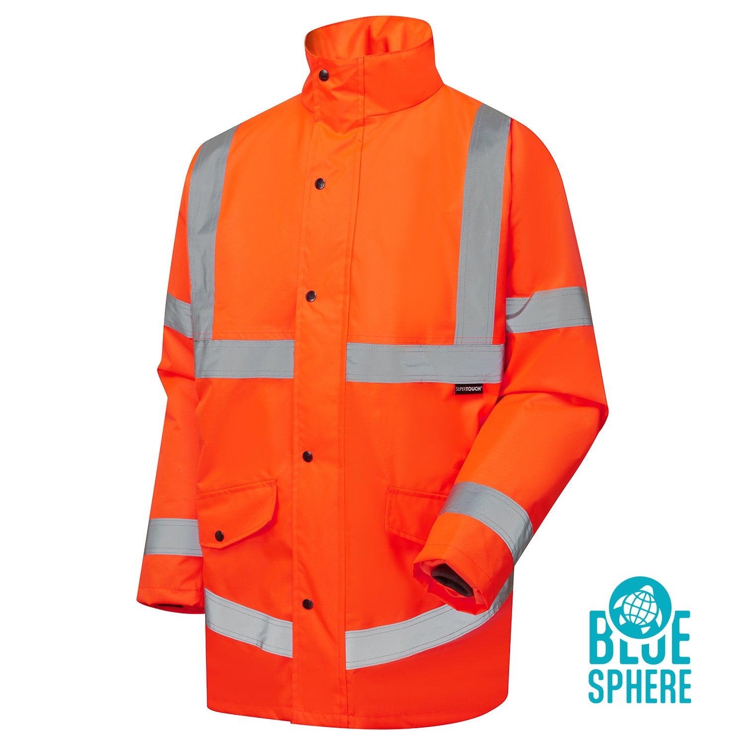 Supertouch Eco Hi Vis Orange Parka - EHV06 - Orange - Customisable Jacket