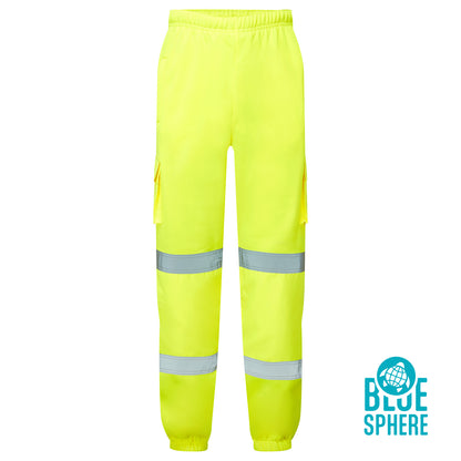 Supertouch Eco Hi Vis Yellow Jogging Bottoms - EHV07 - Yellow - Customisable TROUSERS