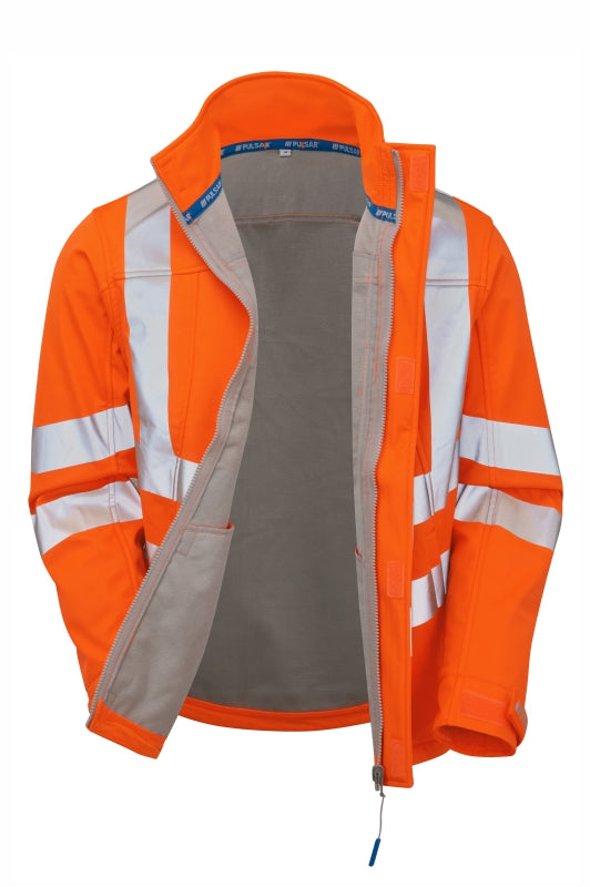 Softshell Jacket Orange Recycled Content - PR535 - 6XL - Customisable Waterproof