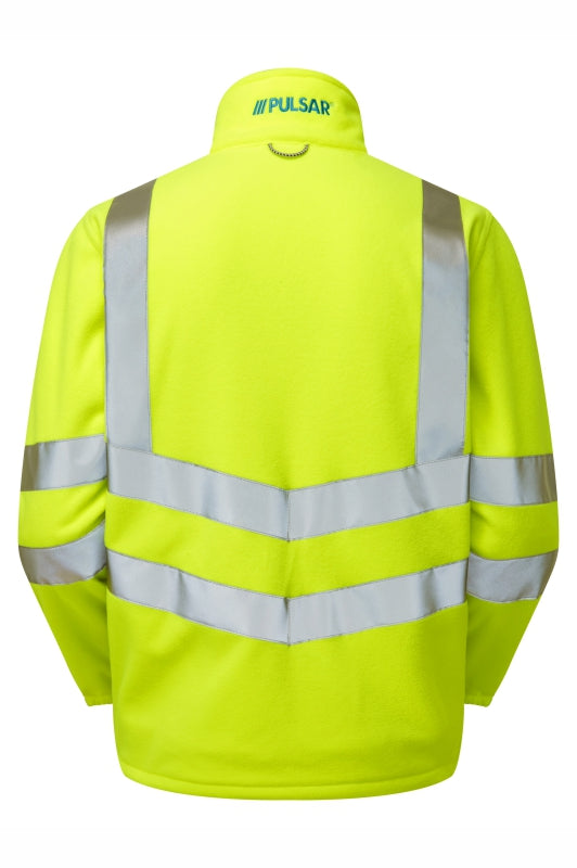 Interactive Fleece Jacket Yellow Recycled Content - P507 - - Customisable Mid-Layers