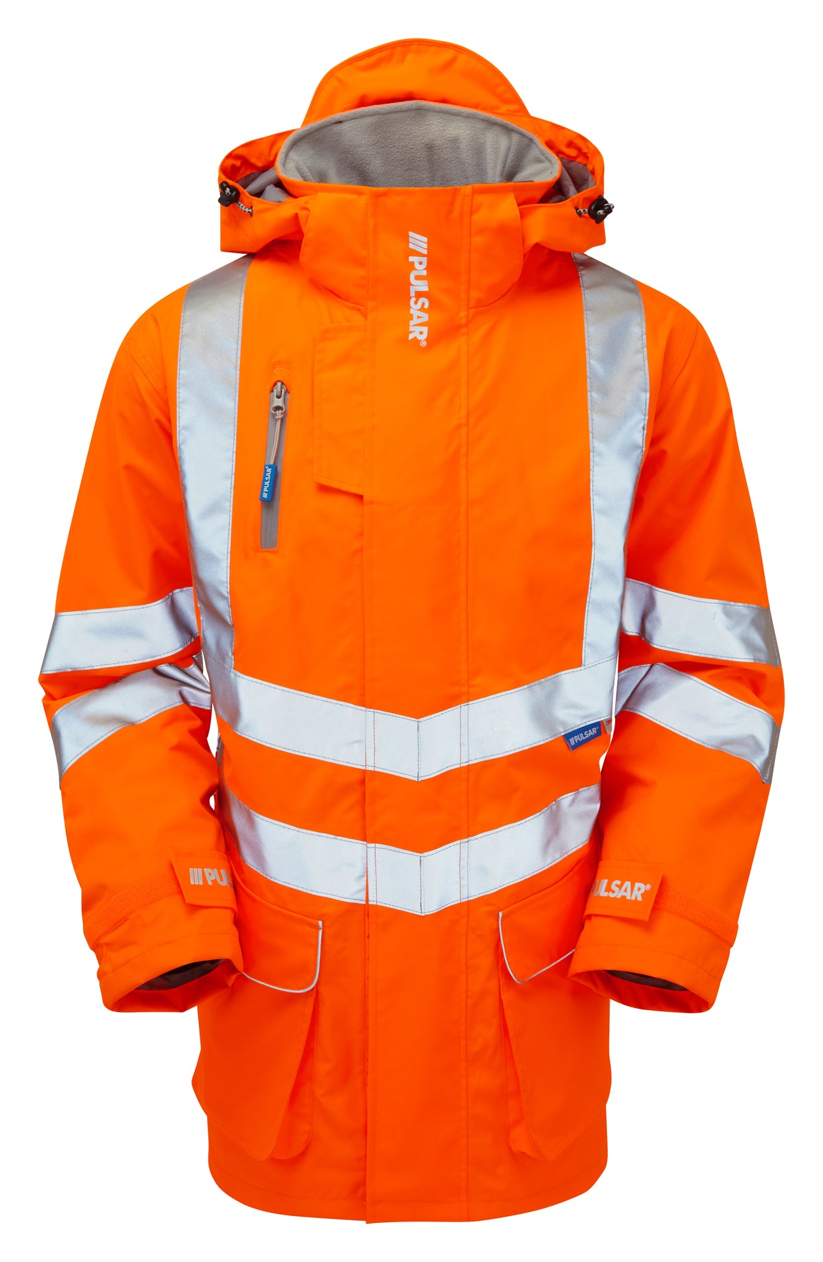 Padded Storm Coat Orange Recycled Content - PR502 - - Customisable Waterproof