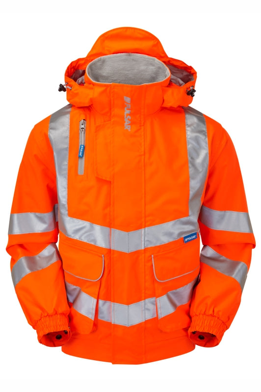 Mesh Lined Bomber Jacket Orange Recycled Content - PR515 - - Customisable Waterproof