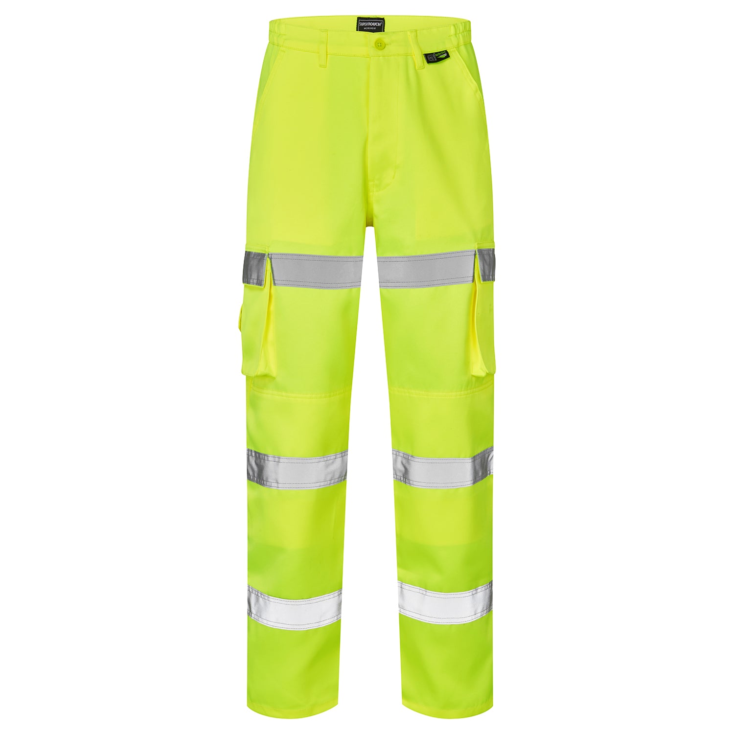 Hi Vis 3 Band Combat Trousers - H58 - - Customisable Trousers