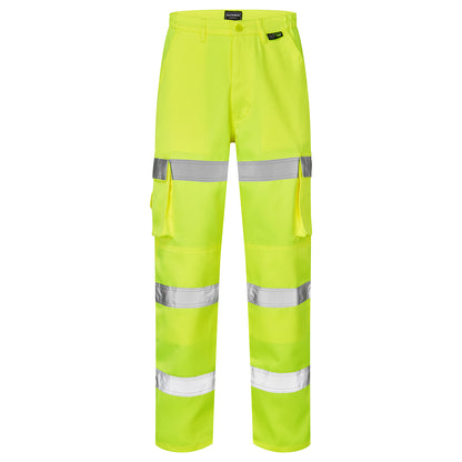 Hi Vis 3 Band Combat Trousers - H58 - - Customisable Trousers