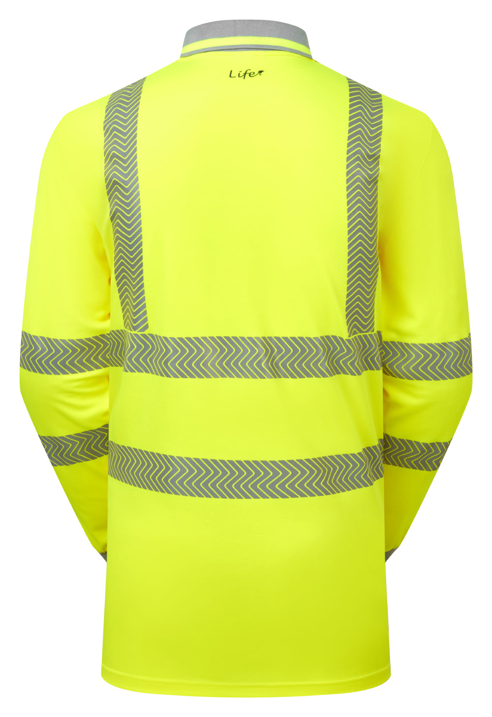 Long Sleeve Polo Shirt Yellow Bamboo Content - LFE925 - - Customisable Polo Shirts