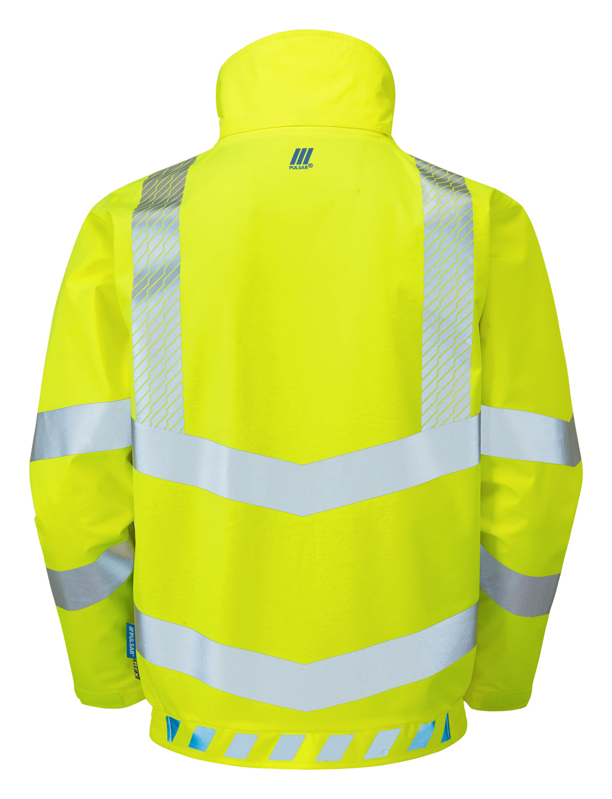3Layer Bomber Jacket Yellow Recycled Content - EVO103 - - Customisable Waterproof